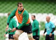 26 November 2010; Ireland's Devin Toner in action during squad training ahead of their Autumn International against Argentina on Sunday. Ireland Rugby Squad Training, Aviva Stadium, Lansdowne Road, Dublin. Picture credit: Stephen McCarthy / SPORTSFILE