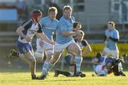 27 November 2010; Aaron McCloskey, Garryowen, in action against Cathal O'Flaherty, Cork Constitution. All-Ireland League Division 1, Garryowen v Cork Constitution, Dooradoyle, Limerick. Picture credit: Diarmuid Greene / SPORTSFILE