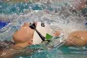 27 November 2010; Ireland's Aishling Cooney, from Sandymount, Dublin, in action during the Semi-Final 2 of the Women's 50m Backstroke event, where she finished in 4th position, in a time of 27.87. This placed her 9th overall, 0.03 outside of a place in the final. 14th European Short Course Swimming Championships - Day 3, Pieter van den Hoogenband Swimming Stadium, Eindhoven, Netherlands. Picture credit: SPORTSFILE