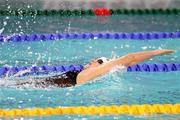 28 November 2010; Ireland's Melaine Nocher, from Hollywood, Co. Down, in action during Heat 3 of the Women's 200m Backstroke event, where she finished 6th, in a time of 2:08.79. This placed her 14th overall. 14th European Short Course Swimming Championships - Day 3, Pieter van den Hoogenband Swimming Stadium, Eindhoven, Netherlands. Picture credit: Frank Kliebisch / SPORTSFILE