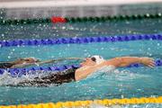 28 November 2010; Ireland's Melaine Nocher, from Hollywood, Co. Down, in action during Heat 3 of the Women's 200m Backstroke event, where she finished 6th, in a time of 2:08.79. This placed her 14th overall. 14th European Short Course Swimming Championships - Day 3, Pieter van den Hoogenband Swimming Stadium, Eindhoven, Netherlands. Picture credit: Frank Kliebisch / SPORTSFILE