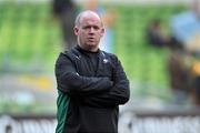 28 November 2010; Ireland head coach Declan Kidney before the game. Autumn International, Ireland v Argentina, Aviva Stadium, Lansdowne Road, Dublin. Picture credit: David Maher / SPORTSFILE