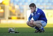 28 November 2010; A dejected Kevin O'Gorman, Thurles Sarsfields, at the final whistle. AIB GAA Hurling Munster Club Senior Championship Final, De La Salle v Thurles Sarsfields, Pairc Uí Chaoimh, Cork. Picture credit: Brendan Moran / SPORTSFILE