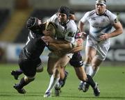 28 November 2010; Isaac Boss, Leinster, attempts to break through the Ospreys defence. Celtic League, Ospreys v Leinster, Liberty Stadium, Swansea, Wales. Picture credit: Steve Pope / SPORTSFILE
