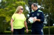31 August 2016; Pictured at the announcement of Ladbrokes as official betting partners to the FAI are Jackie Murphy, Director of Ladbrokes Ireland and Republic of Ireland manager Martin O'Neill at the Castleknock Hotel in Castleknock, Dublin. Photo by Ramsey Cardy/Sportsfile