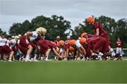 31 August 2016; Boston College undertake some last minute preparation ahead of the Aer Lingus College Football Classic where they will take on Georgia Tech this Saturday in the Aviva Stadium. There is a full schedule of events taking place from today all across Dublin with limited tickets still available for the main event on Saturday. Check out www.collegefootballireland.com for more information. Carton House in Maynooth, Co Kildare. Photo by Brendan Moran/Sportsfile