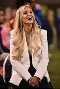 31 August 2016; Claudine Keane, wife of Robbie Keane, during the Three International Friendly game between the Republic of Ireland and Oman at the Aviva Stadium in Lansdowne Road, Dublin. Photo by David Maher/Sportsfile