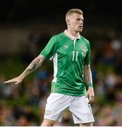 31 August 2016; James McClean of Republic of Ireland during the Three International Friendly game between the Republic of Ireland and Oman at the Aviva Stadium in Lansdowne Road, Dublin. Photo by Seb Daly/Sportsfile