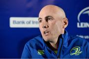 1 September 2016; Leinster backs coach Girvan Dempsey during a press conference at the RDS Arena in Ballsbridge, Dublin. Photo by Matt Browne/Sportsfile