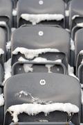 29 November 2010; A general view of snow on the seats in Croke Park. The weather forecast is for up to 25cm of snow for Dublin and Wicklow over the next 48 hours, Croke Park, Dublin. Picture credit: Brendan Moran / SPORTSFILE