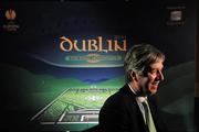 30 November 2010; FAI Chief executive John Delaney during the launch of the UEFA Europa League Final. UEFA Europa League Final Dublin 2011 launch, Convention Centre Dublin, Spencer Dock, North Wall Quay, Dublin. Picture credit: David Maher / SPORTSFILE
