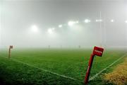 4 December 2010; A general view of the fog on the pitch late in the game. Celtic League, Munster v Cardiff Blues, Thomond Park, Limerick. Picture credit: Brendan Moran / SPORTSFILE