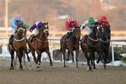 5 December 2010; Haveahaarth, 2nd from right, with William Lee up, on the way to winning The Crowne Plaza Race and Stay Package Handicap. Horse racing, Dundalk, Co. Louth. Photo by Sportsfile