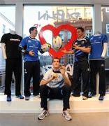 6 December 2010; Champion Sports was today unveiled as the Official Retail Partner to Leinster Rugby. The partnership will also see Champion Sports stores operate as official ticketing agents for all Leinster Rugby games. Temple Street Children's Hospital will receive a donation from Champion Sports for every purchase of any Leinster product or tickets made in store. At today’s announcement in the new Grafton Street store were Leinster players, from left, Eoin Reddan, Devin Toner and Eoin O’Malley. Champion Sports, Grafton Street, Dublin. Picture credit: Stephen McCarthy / SPORTSFILE