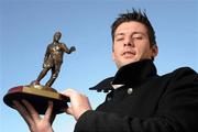 6 December 2010; Sligo Rovers goalkeeper Ciaran Kelly, from Annefield, Hollymount, Co. Mayo, who was presented with the Airtricity / SWAI Player of the Month for November 2010. The Croke Park Hotel, Jones's Road, Dublin. Photo by Sportsfile