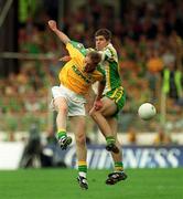 2 September 2001; Eamon Fitzmaurice of Kerry in action against Trevor Giles of Meath during the Bank of Ireland All-Ireland Senior Football Championship Semi-Final match between Meath and Kerry at Croke Park in Dublin. Photo by Damien Eagers/Sportsfile