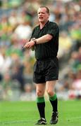 2 September 2001; Referee Colm Broderick prior to the All-Ireland Minor Football Championship Semi-Final match between Dublin and Kerry at Croke Park in Dublin. Photo by Ray McManus/Sportsfile