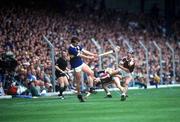 4 September 1988; John Kennedy of Tipperary in action against Eanna Ryan of Galway during the All-Ireland Senior Hurling Championship Final match between Galway and Tipperary at Croke Park in Dublin. Photo by Ray McManus/Sportsfile
