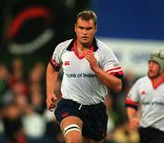 31 August 2001; Jeremy Davidson of Ulster during the Celtic League match between Leinster and Ulster at Donnybrook Stadium in Dublin. Photo by Matt Browne/Sportsfile