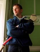 16 May 2001; Dublin hurler David Sweeney during a feature in Trinity College, Dublin. Photo by Damien Eagers/Sportsfile