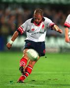 31 August 2001; David Humphreys of Ulster during the Celtic League match between Leinster and Ulster at Donnybrook Stadium in Dublin. Photo by Matt Browne/Sportsfile