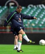 31 August 2001; Roy Keane during a Republic of Ireland training session at Lansdowne Road in Dublin. Photo by Brendan Moran/Sportsfile