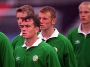 4 September 2001; Michael Foley of Republic of Ireland prior to the under 19 international friendly match between Republic of Ireland and Canada at Flancare Park in Longford. Photo by David Maher/Sportsfile