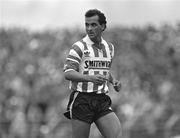 2 May 1988; Owen Da Gama of Derry City during the FAI Cup Final at Dalymount Park in Dublin. Photo by Ray McManus/Sportsfile