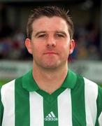 12 August 2001; Barry O'Connor of Bray Wanderers prior to the Eircom League Premier Division match between Bray Wanderers and Shamrock Rovers at the Carlisle Grounds in Bray, Wicklow. Photo by Matt Browne/Sportsfile