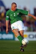 31 August 2001; Barry Quinn of Republic of Ireland during the UEFA Under-21 Championship Qualifying Round match between Republic of Ireland and Netherlands at the Regional Sports Centre in Waterford. Photo by David Maher/Sportsfile
