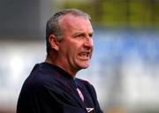 23 August 2001; Shelbourne manager Dermot Keely during the UEFA Cup Qualifier First Round Second Leg match between Shelbourne and Brondby at Tolka Park in Dublin. Photo by David Maher/Sportsfile