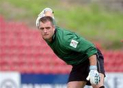 19 August 2001; Cork City goalkeeper Michael Devine during the eircom League Premier Division match between Cork City and Bohemians at Turners Cross in Cork. Photo by David Maher/Sportsfile