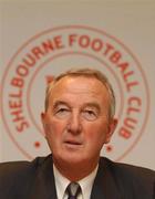 7 September 2001; Finbarr Flood, new Chairman of Shelbourne Football Club during a press conference in Dublin. Photo by Matt Browne/Sportsfile