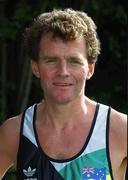 8 September 2001; Marathon runner Peter Ferris MBE prior to a training session at Herbert Park in Dublin. Photo by Ray McManus/Sportsfile