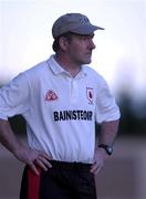 9 September 2001; Tyrone manager Mickey Harte during the All-Ireland Under 21 Football Championship Semi-Final match between Tyrone and Cork at Parnell Park in Dublin. Photo by David Maher/Sportsfile