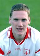 9 September 2001; Tyrone captain Cormac McAnallen prior to the All-Ireland Under 21 Football Championship Semi-Final match between Tyrone and Cork at Parnell Park in Dublin. Photo by David Maher/Sportsfile