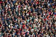 9 September 2001; Supporters watch on in the sun during the Guinness All-Ireland Senior Hurling Championship Final match between Tipperary and Galway at Croke Park in Dublin. Photo by Aoife Rice/Sportsfile