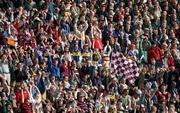 9 September 2001; Tipperary and Galway supporters taking part in a mexican wave during the Guinness All-Ireland Senior Hurling Championship Final match between Tipperary and Galway at Croke Park in Dublin. Photo by Aoife Rice/Sportsfile
