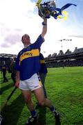 9 September 2001; Tipperary's Eoin Kelly celebrates with the Liam MacCarthy cup following his side's victory in the Guinness All-Ireland Senior Hurling Championship Final match between Tipperary and Galway at Croke Park in Dublin. Photo by Brendan Moran/Sportsfile
