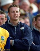 9 September 2001; Brian O'Meara of Tipperary, who was suspended for the match, watches on from the dug-out with the Tipperary substitutes during the Guinness All-Ireland Senior Hurling Championship Final match between Tipperary and Galway at Croke Park in Dublin. Photo by Ray McManus/Sportsfile