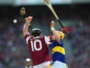 9 September 2001; Joe Rabbitte of Galway in action against Paul Ormond of Tipperary during the Guinness All-Ireland Senior Hurling Championship Final match between Tipperary and Galway at Croke Park in Dublin. Photo by Ray McManus/Sportsfile