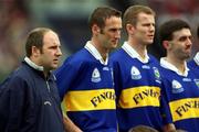 9 September 2001; Tipperary's John Leahy stands alongside his team-mates in the official team photograph prior to the Guinness All-Ireland Senior Hurling Championship Final match between Tipperary and Galway at Croke Park in Dublin. Photo by Brendan Moran/Sportsfile