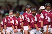 9 September 2001; Richie Murray with his Galway team-mates during the pre-match parade prior to the Guinness All-Ireland Senior Hurling Championship Final match between Tipperary and Galway at Croke Park in Dublin. Photo by Brendan Moran/Sportsfile