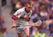 9 September 2001; Galway goalkeeper Paul Dullaghan during the All-Ireland Minor Hurling Championship Final between Cork and Galway at Croke Park in Dublin. Photo by Damien Eagers/Sportsfile