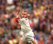 9 September 2001; Galway goalkeeper Paul Dullaghan during the All-Ireland Minor Hurling Championship Final between Cork and Galway at Croke Park in Dublin. Photo by Damien Eagers/Sportsfile