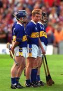9 September 2001; Tipperary players, from left, Eugene O'Neill, Lar Corbett, John Carroll, Declan Ryan, Mark O'Leary and Eoin Kelly prior to the Guinness All-Ireland Senior Hurling Championship Final match between Tipperary and Galway at Croke Park in Dublin. Photo by Damien Eagers/Sportsfile