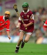 9 September 2001; Adrian Cullinane of Galway during the All-Ireland Minor Hurling Championship Final between Cork and Galway at Croke Park in Dublin. Photo by Brendan Moran/Sportsfile