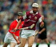 9 September 2001; Eoin Lynch of Galway during the All-Ireland Minor Hurling Championship Final between Cork and Galway at Croke Park in Dublin. Photo by Ray McManus/Sportsfile