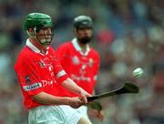 9 September 2001; John O'Connor of Cork during the All-Ireland Minor Hurling Championship Final between Cork and Galway at Croke Park in Dublin. Photo by Ray McManus/Sportsfile