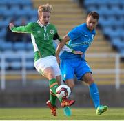 2 September 2016; Henry Charsley of Republic of Ireland in action against Tine Kavcic of Slovenia during the UEFA U21 Championship Qualifier match between Republic of Ireland and Slovenia in RSC, Waterford. Photo by Matt Browne/Sportsfile